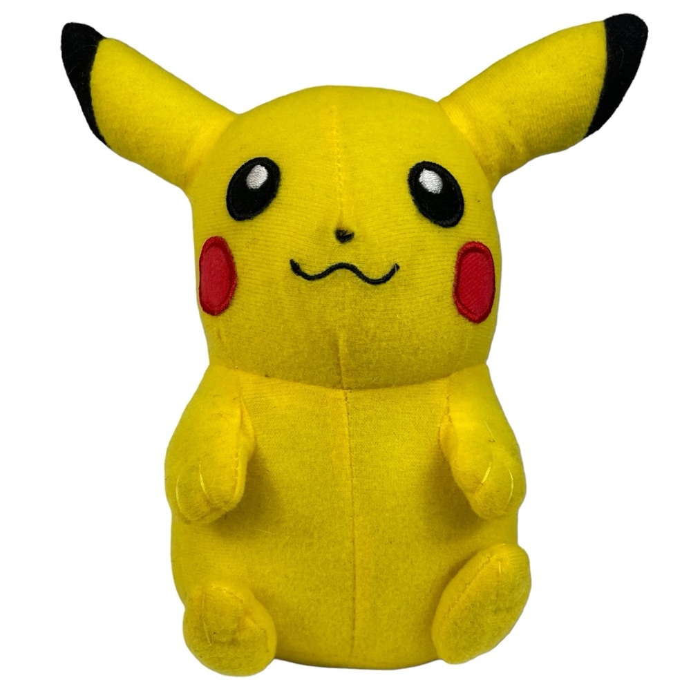 Nintendo Pokémon Pikachu Toy Factory 2015 7” Stuffed Plush Happy Pika Collector